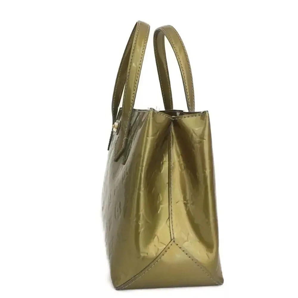 Louis Vuitton WILSHIRE PM Vernis Olive Art Deco Handbag - date code MI4059